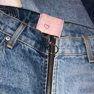 Revice half dark half light denim jeans